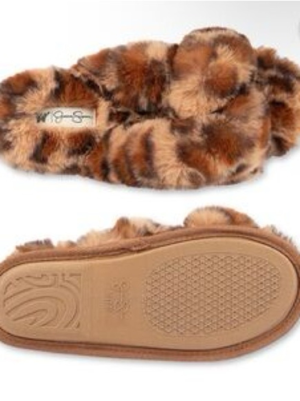 ☀️ Jessica Simpson ☀️ faux fur slippers